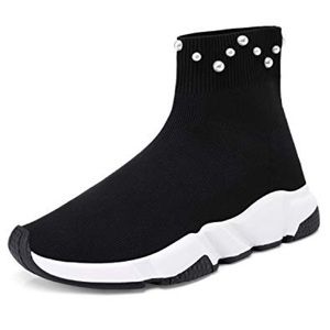 Brand New! High Top Sock Sneaker with Pearls